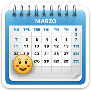 27 MARZO, calendar sticker