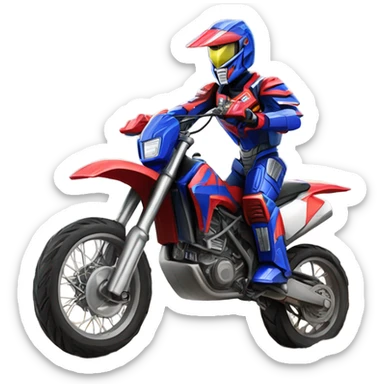 Optimus prime motocross sticker