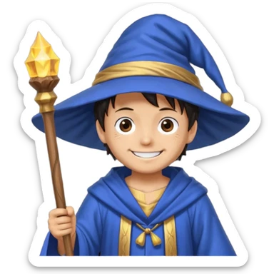 luffy one piece Wizard sticker