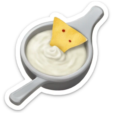 Ranch dressing and tortilla chips  sticker