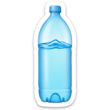 a bottle of water sticker