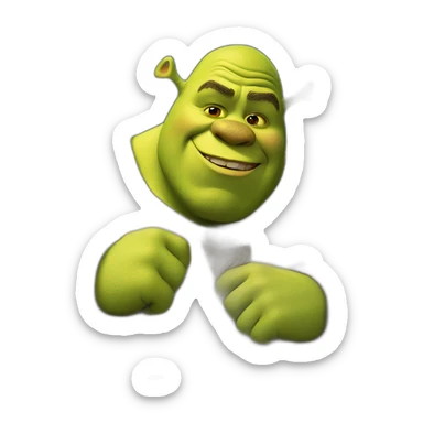 Shrek fait le signe 👍🏻 sticker