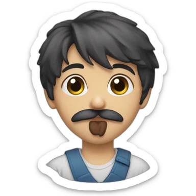 Bisous sur la joue sticker