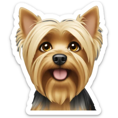 Blonde Yorkshire terrier  sticker
