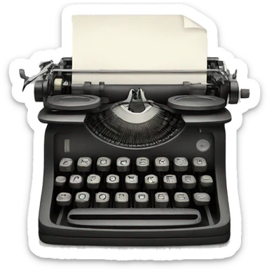 typewriter sticker