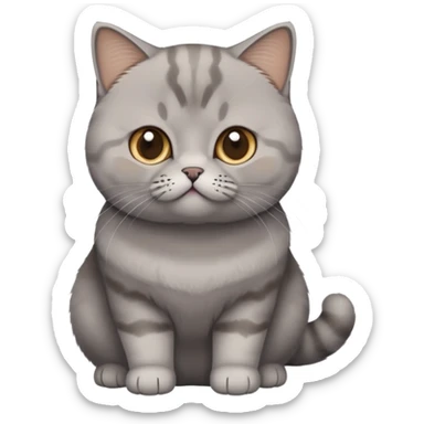 British Shorthair Grey Light Brown sticker