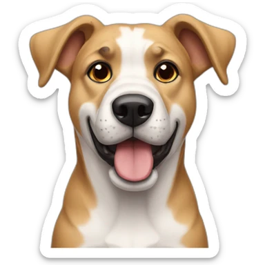 Perro cansado sticker