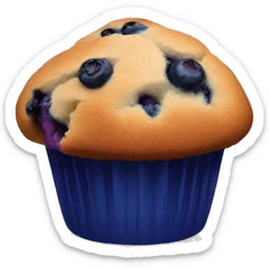 Blueberry muffin sticker