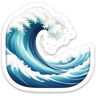 Waves storm sticker
