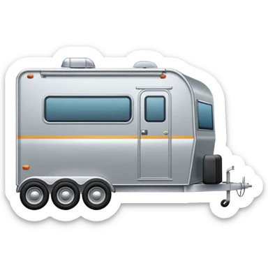 car pulling a venter trailer  sticker