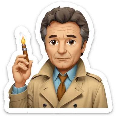 Peter Falk as Columbo sticker
