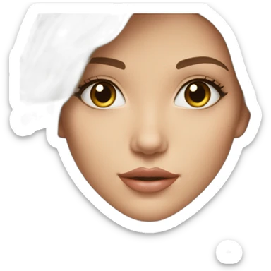 my-beautiful-brunette,-hazel-eyed,-with-beautiful-hair,-that-look-like-a-super-model, -white-skin sticker