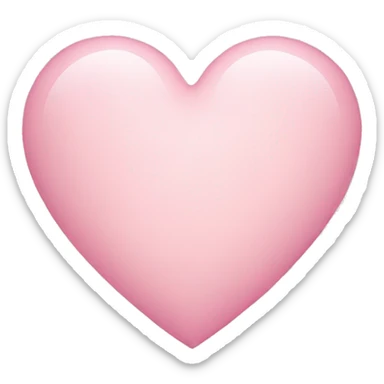 Light pink heart sticker