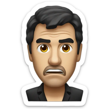 angry tony montana sticker