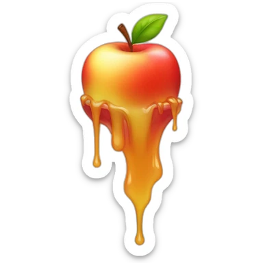 Melting apple ios sticker