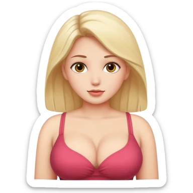 3 in ahspe of a big breasts sticker