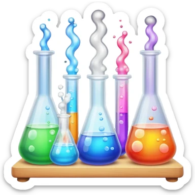 chemistry and lab work sticker