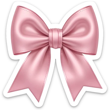Light pink bow  sticker