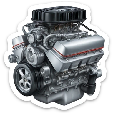 car-engine sticker