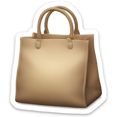 bag with cosmetic sticker