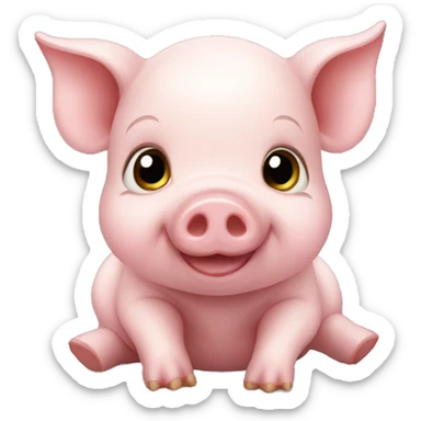 baby pig sticker