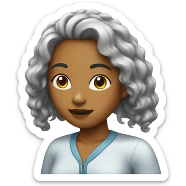 Mulher lavando o cabelo  sticker