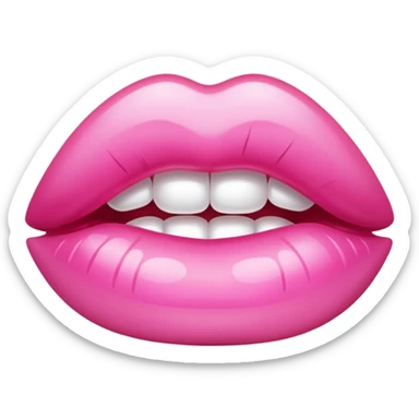 Lip gloss pink sticker
