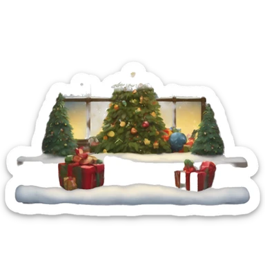 Christmas window sticker