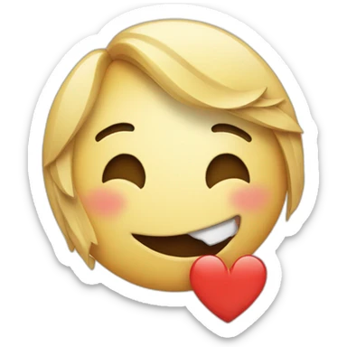 Smile with broken heart  sticker