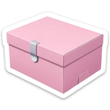 Pink packaging for accessories  sticker