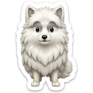 Loup Blanc GG sticker
