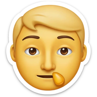 emoji covering their nose sticker