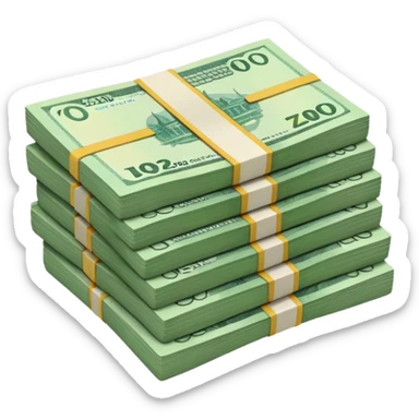 TISÍC KČ CZECH MONEY sticker