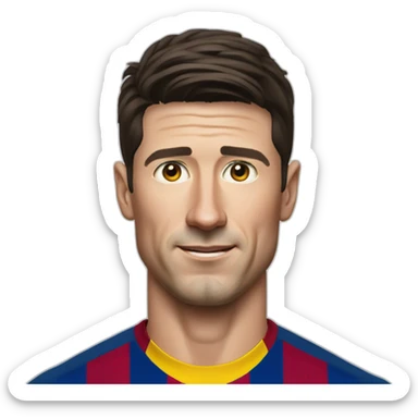Robert Lewandoski FC Barcelona sticker