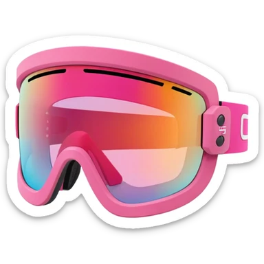 sporty pink shield visor sunglasses with thick frame and interchangeable temple tips, customizable chunky design, massive build, one-piece lens with UV protection sticker