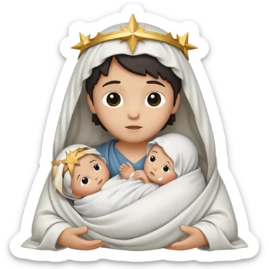 Pessebre Nadal nen jesús sticker