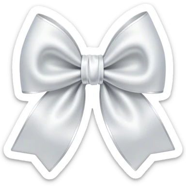 white bow sticker