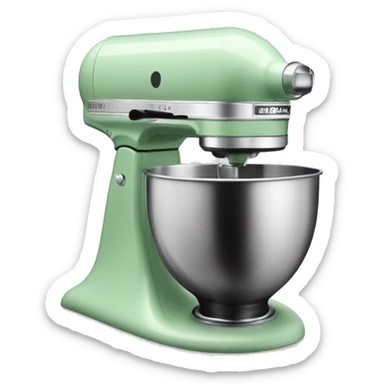 Kitchen aid mixer in pastel green sticker