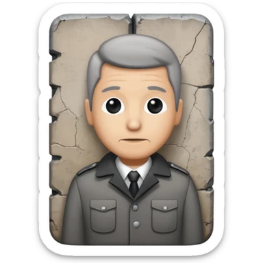 berlin wall long in frontt sticker