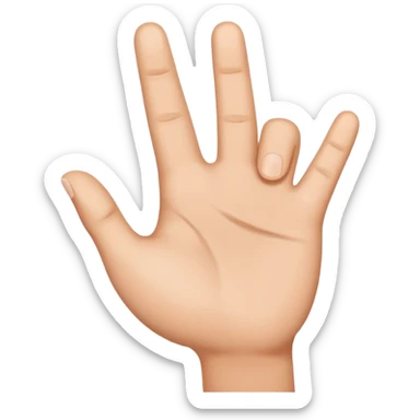 make a hand like the regular one but make it an L shape with the finger and thumb  sticker