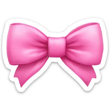 bow pink  sticker