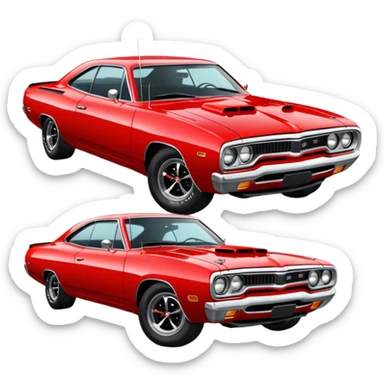 Plymouth GTX perfect view sticker