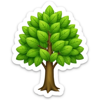 create a dnd style young_tree.png using 48x48 pixels size sticker