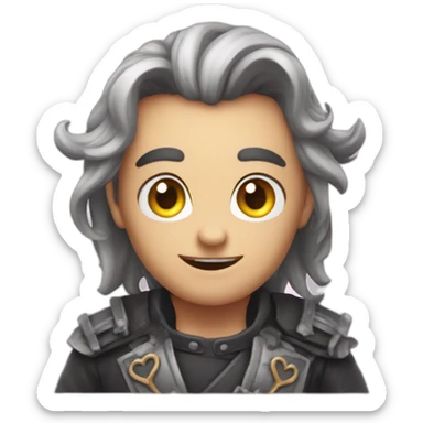 👹 cette emoji qui fait un coeur  sticker