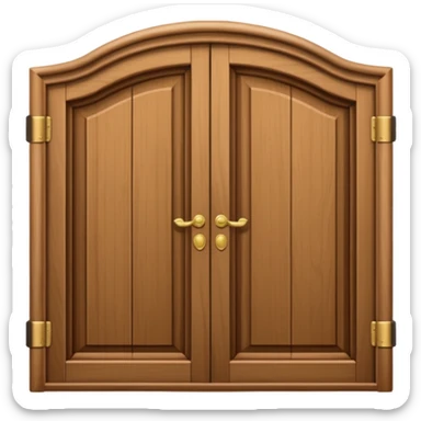 porta única de madeira arredondada no topo, sem rosto, elegante, sem lateral sticker