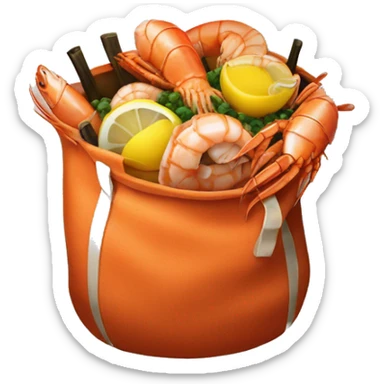 seafood boil bag sticker