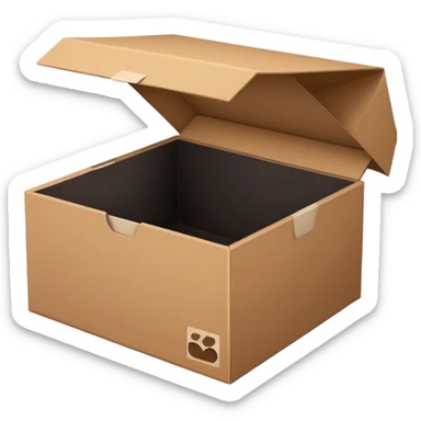 now the exact same box is just empty sticker