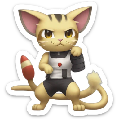 meowth pokemon team rocket sticker