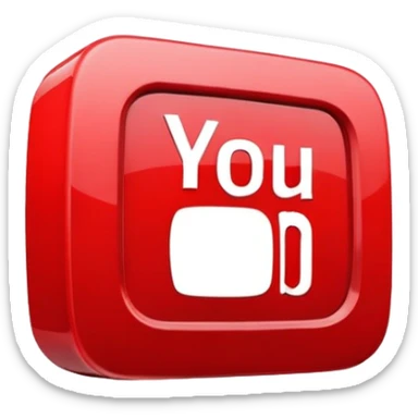 Youtube symbol emoji sticker
