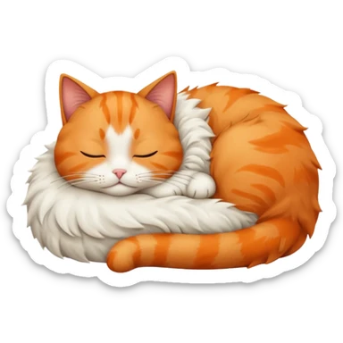 Cat sleeping  sticker